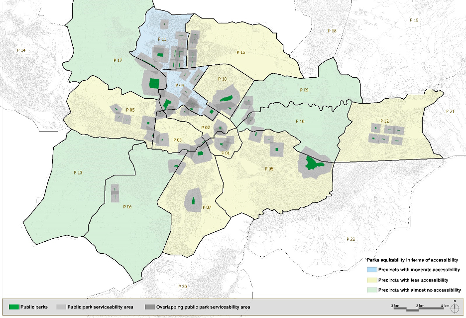 Spatial Equity of Public Parks: A Case Study of Kabul City, Afghanistan